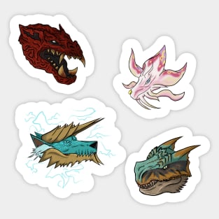 Monster Hunter Headshot Pack 1 Sticker